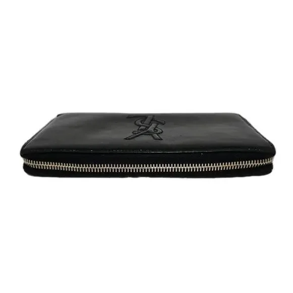 YSL Long Wallet Black Embossed Patent Leather - Picture 6 of 9